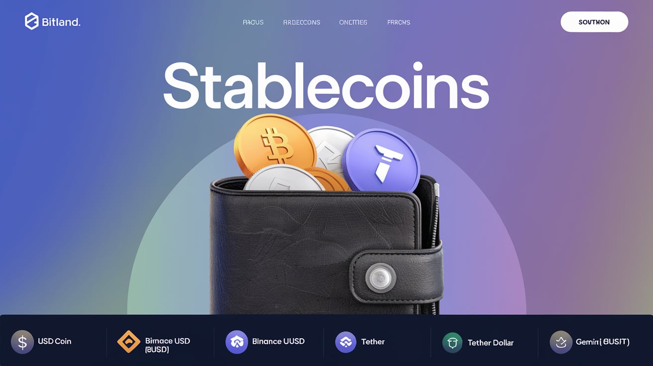 Biitland.com stablecoins platform showcasing insights on cryptocurrency