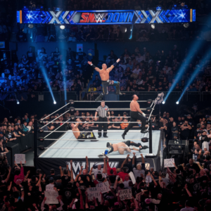 WWE SmackDown Episode 1491 with wrestlers in action