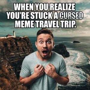 Travel experiences inspired by cursed memes from cursed-memes.com