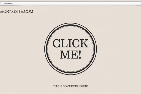 Overview of someboringsite.com featuring user-friendly design