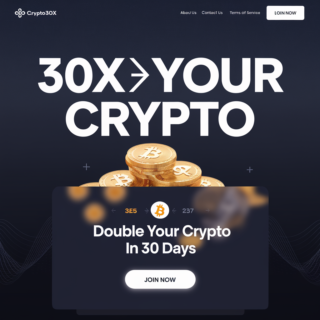 cryptocurrency trends and the crypto30x.com logo.