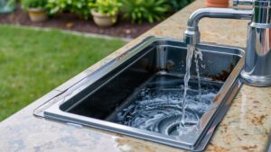 Using a Grease Trap to Discharge Outdoor Bar Sink