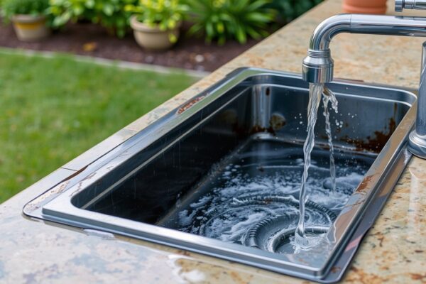 Using a Grease Trap to Discharge Outdoor Bar Sink