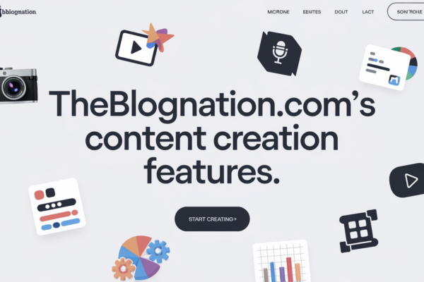 Theblognation.com’s content creation features.